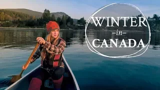 Canoe camping in Canadian winter!