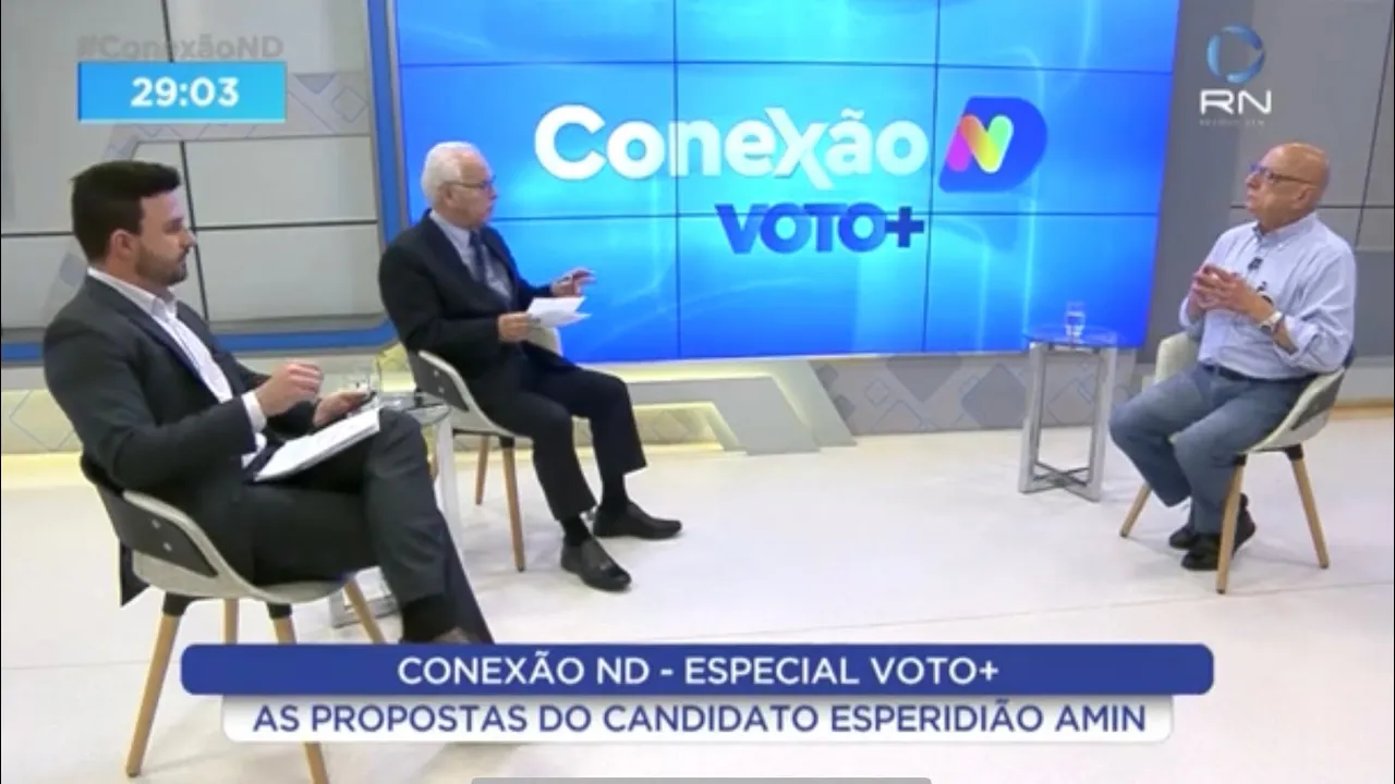 Sabatina Voto+: Esperidião Amin, candidato ao governo de SC, é entrevistado nesta terça