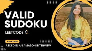 36 Valid Sudoku Leetcode Medium Java Amazon