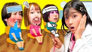 【コラボ】痛いよ～＞＜虫歯も風邪もぜーんぶお任せ！こたみのチャンネルさんがスーパードクターに⁉︎痛くない注射ってホント？ケガや病気もなんでも治せるお医者さんにおまかせ♪【寸劇】