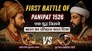 First Battle of Panipat 1526 | Babur vs Ibrahim Lodi | Battle That Changed Indian History
