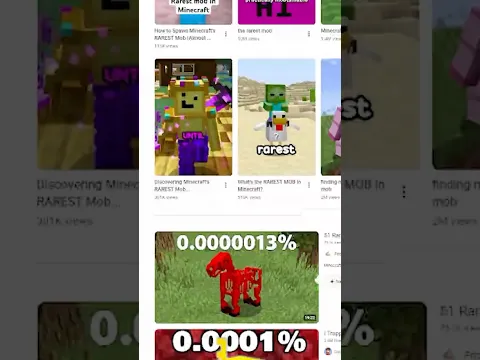 Rarest natural mob