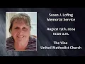 Susan J Lofing Memorial Service