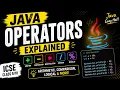 Operators in Java Explained ICSE Class 9-10 Java Easy Hai
