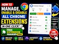 How to Manage Enable Disable All Chrome Extensions in One Click - FREE Extension Manager 2026