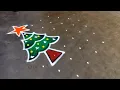 Lagu Christmas special Santa Claus rangoli|xmas 2025 kolam|Xmas simple Beautifulrangoli| Amazing rangoli