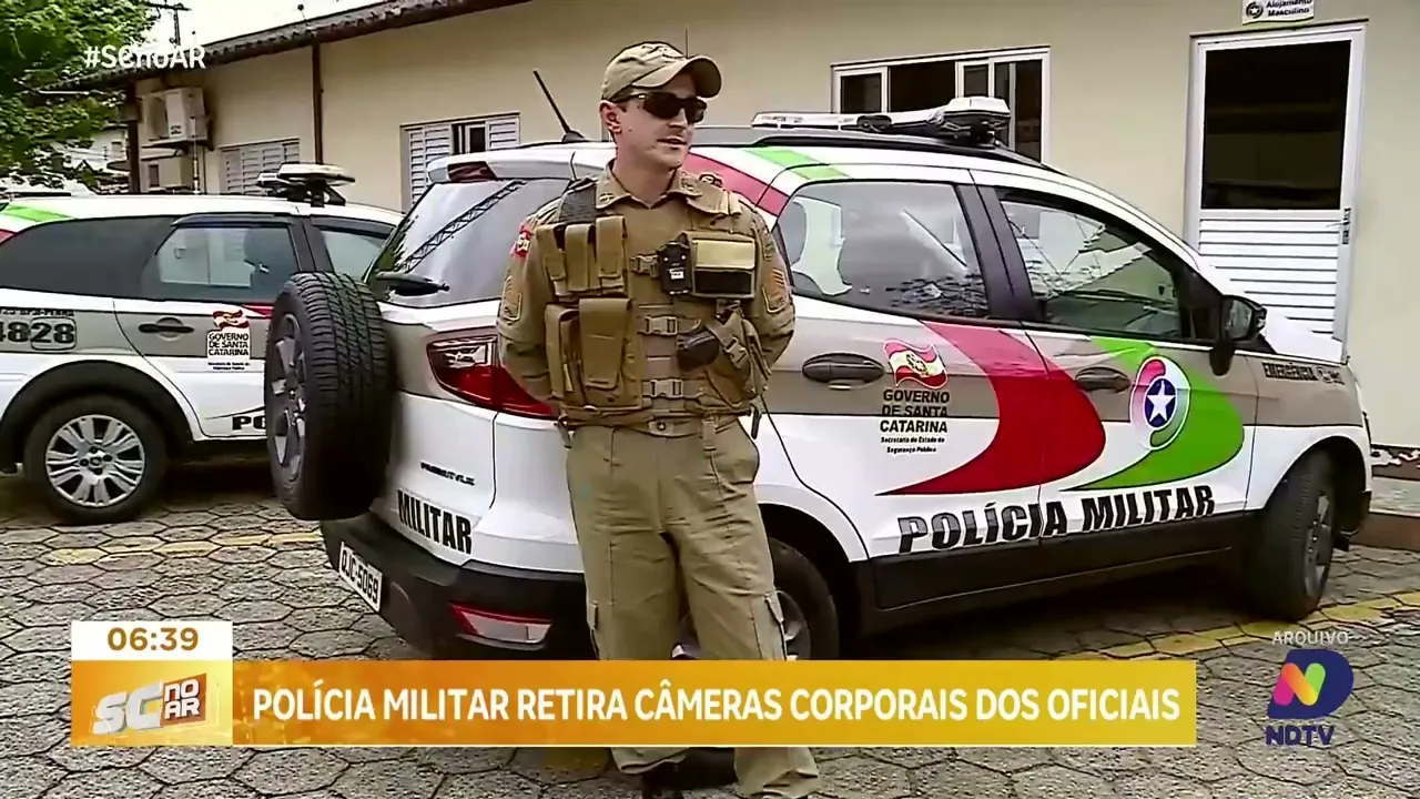 Polícia Militar retira câmeras corporais dos oficiais
