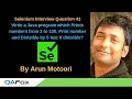 Selenium Interview Question 41 - Prints numbers 1 to 100 print Divisible by 5 text if divisible