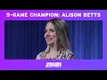 Alison Betts Winners Circle JEOPARDY