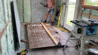 TINY HOUSE CUTTING FAUX BRICK WALL PANELS DIY ON WHEELS BY VGW ONE DESIGNS MENARDS FIND