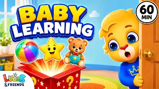 Baby Learning First Words, Numbers, Colors & Animal Sounds | Speech Learning for Toddlers with Lucas
