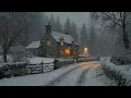 Lagu “Lantern at Snowfall Lane” — A Quiet Cottage in Falling Snow |  Dark Academia Music