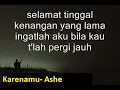 Download Lagu Karenamu   Ashe
