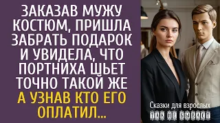 Истории из жизни: Заказав мужу костюм, пришла забрать подарок и увидела, что портниха шьет такой же…