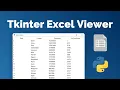 Python Tkinter Load Excel Data tutorial openpyxl tkinter