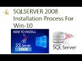 SQL Server 2008 Installation in Windows 10