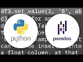 Python pandas insert list into a cell