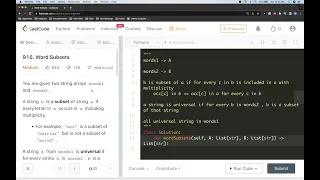 Leetcode 916 Word Subsets