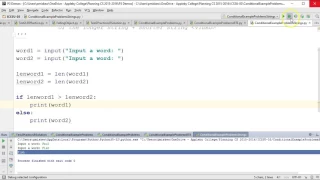 The Basics Python 3 - Conditional Statements and Strings