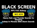 Lagu 🔴 Heavy Rain and Thunder Sounds for Sleeping - Black Screen | Asleep In Minutes With Storm Sounds