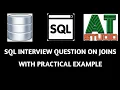 SQL JOINS Related Queries Interview Questions