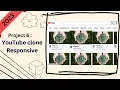 YouTube clone-responsive using HTML CSS in 2023 Project Beginner Project