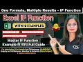 Excel IF Functions Learn IF Nested IF Multiple IF Conditions Computer Tech Academy