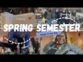 FIRST week of SPRING SEMESTER prep for 2025 shopping haul Snow Day Clemson University