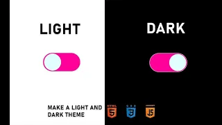 HTML CSS JavaScript Light-Dark Theme Dark Mood toggle Using javascript