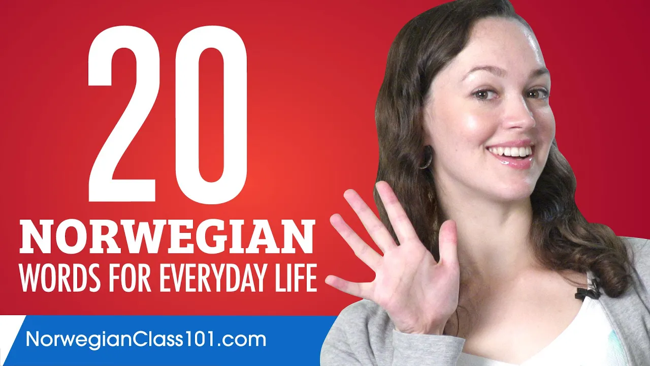 20 Norwegian Words for Everyday Life - Basic Vocabulary #1