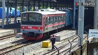 hunting kereta api siang di stasiun purwosari solo