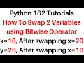 Python Beginners Full Course Python Swap Values Using Bitwise Operator