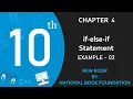 if-else-if Statement Example-02 Lect-54 Class 10 Computer Science New Book Chapter 4
