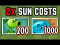 Can you beat Plants vs Zombies 2 with DOUBLED SUN COSTS? (The Movie)