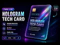 Holographic Tech Card with Pure CSS JS 3D Tilt Effect Full Tutorial