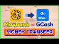 Maybank GCash Send Money How to Transfer Wit raw from Maybank EzySave Account Online