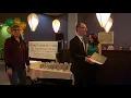Select Board Vice Chairman Adam Dash presents proclamation to Belmont Woman s Club