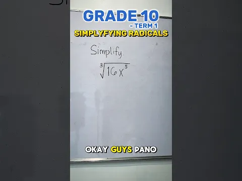 Simplifying Radicals - Grade 10 Term 2 #grade10 #simplifyingradicals #maths