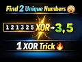 Amazon Interview Question Find Two Non-Repeating Numbers
