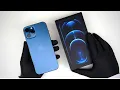 Apple iPhone 12 Pro Max Pacific Blue Unboxing Gameplay - ASMR