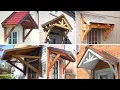 Wooden awning ideas front door window canopy ideas