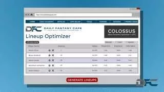 Daily Fantasy Sports Lineup Optimizer