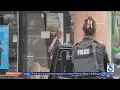 Suspect seen waving large knife in erratic standoff inside Fullerton smoke shop