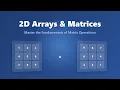2D Arrays and Matrices Explained for Beginners