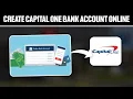 How To Create Capital One Account Online Full Tutorial
