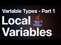 Local Variables - JAVA Programming in Sinhala RAVB