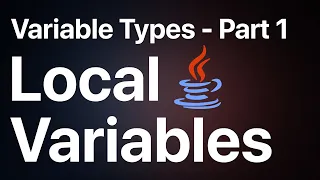 Local Variables - JAVA Programming in Sinhala RAVB