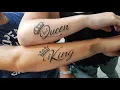 couple King Queen Tattoo Designs for men and women - Fashion Wing