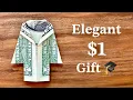 Money Origami Graduation Gown Easy Dollar DIY Gift That Impresses Everyone