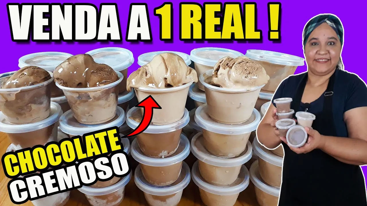 1 GELATINA E 4 LITROS DE SORVETES CHOCOLATE SERA ?